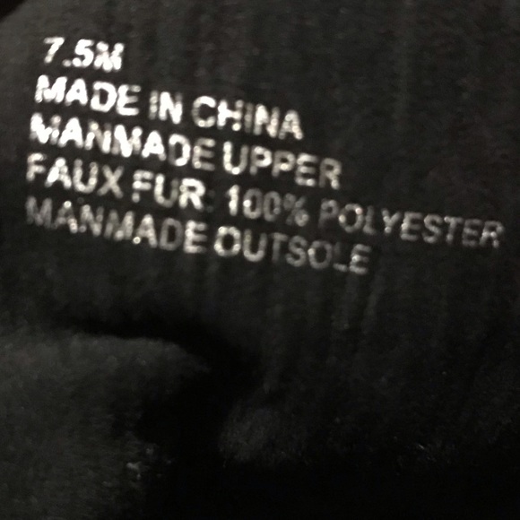 FREE PEOPLE MIA COMBAT STYLE BLACK LACE UP BOOTS WITH SIDE ZIPPER&FAUX FUR HEEL - Picture 8 of 10